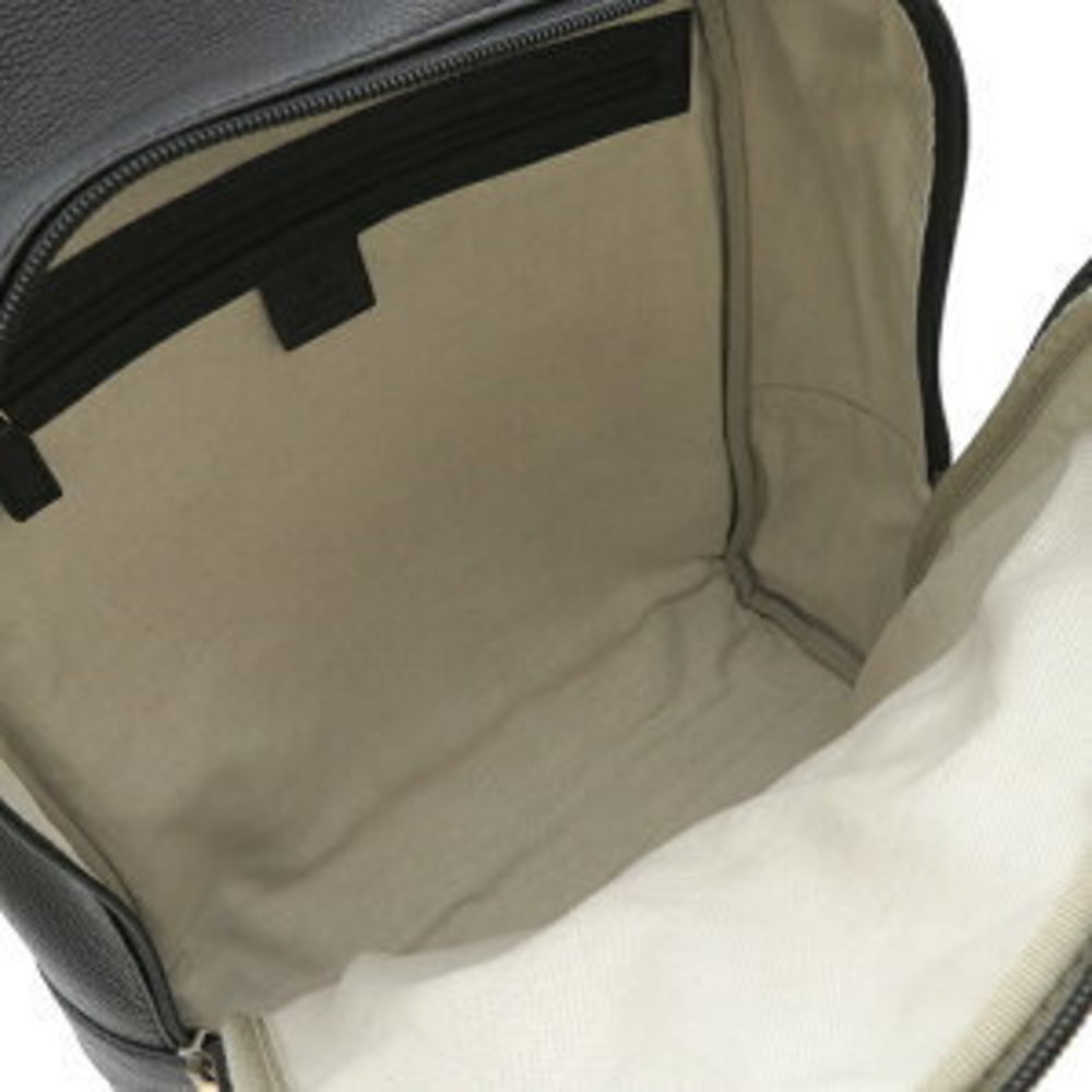 Gucci Rucksack Backpack Logo Backpack Leather Bla… - image 7